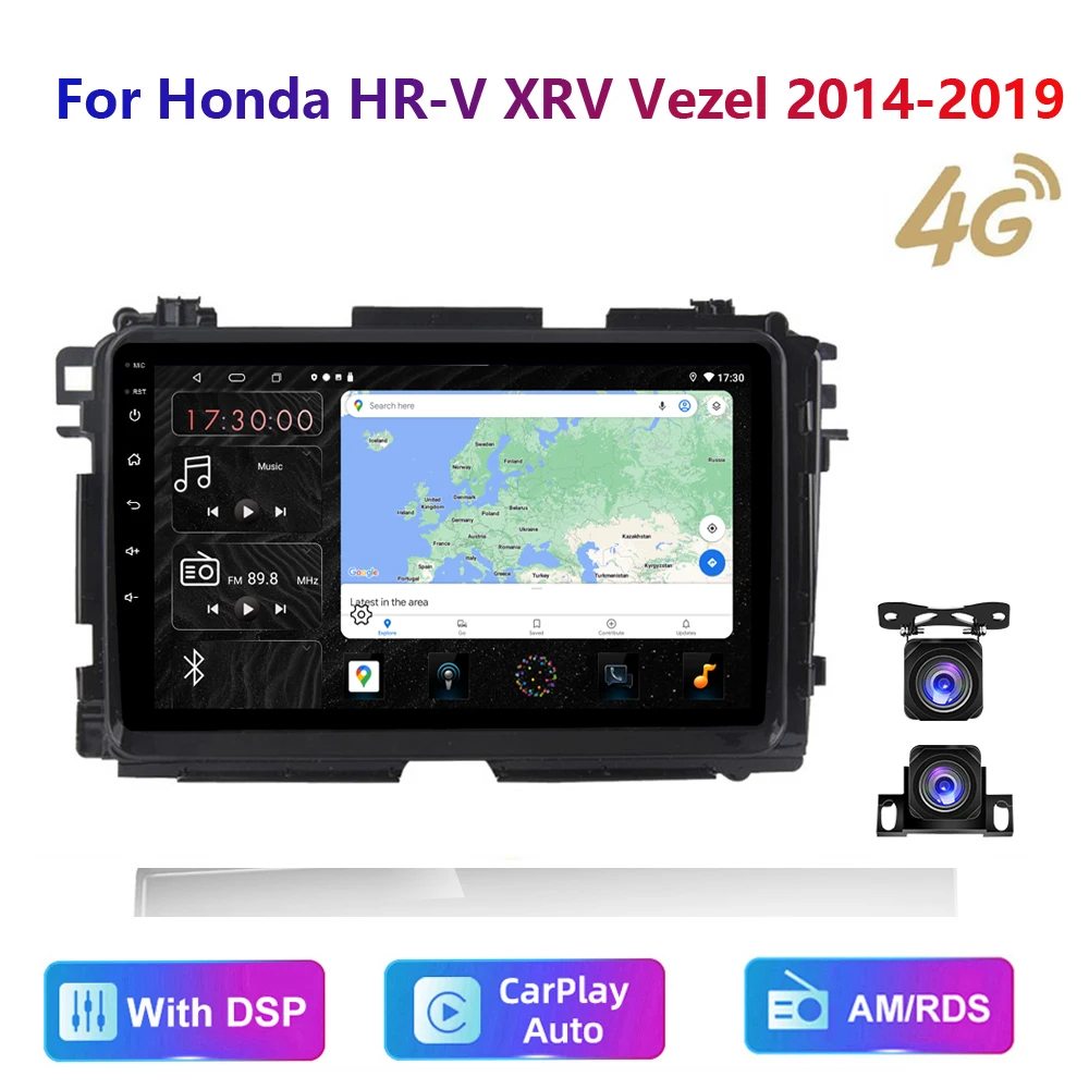 HD multimedia car stereo radio android Video GPS carplay/auto 4G AM/RDS/DSP for Honda Vezel HR - V HRV HR V 2015 2016 2017
HD multimedia car stereo radio android Video GPS carplay/auto 4G AM/RDS/DSP for Honda Vezel HR - V HRV HR V 2015 2016 2017