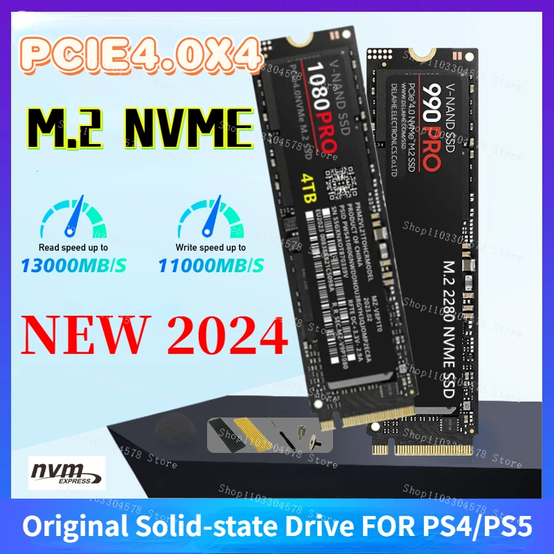 SSD PCIe 4.0 NVMe 4.0 M.2 2280 4TB 990 PRO 2TB 1TB High Speed Internal Solid State Hard Disk for Laptop Desktop MLC PC Computer
SSD PCIe 4.0 NVMe 4.0 M.2 2280 4TB 990 PRO 2TB 1TB High Speed Internal Solid State Hard Disk for Laptop Desktop MLC PC Computer