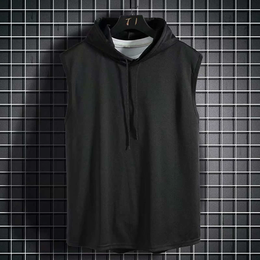 Workout Hooded Tops Men Sleeveless Gym Hoodies Bodybuilding T Shirt Black L 3XL No Accessories Black/White/Dark gray
Workout Hooded Tops Men Sleeveless Gym Hoodies Bodybuilding T Shirt Black L 3XL No Accessories Black/White/Dark gray