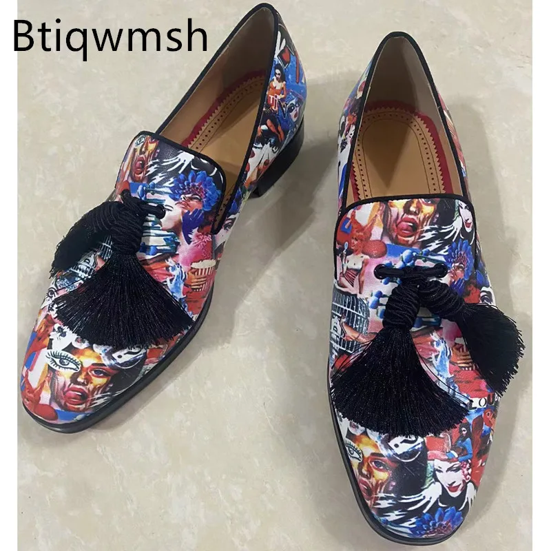 Mixed Color Leather Shoes Man Pointed Toe Tassel Flat Shoes For Men Fashion Loafer Shoes
Mixed Color Leather Shoes Man Pointed Toe Tassel Flat Shoes For Men Fashion Loafer Shoes