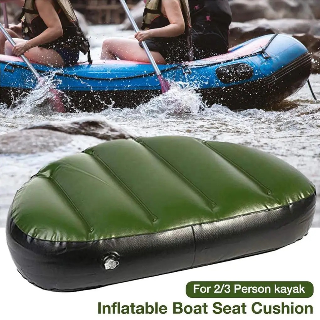 

Kayak Inflatable Seat PVC Fishing Boat Air Cushion Portable Inflation Pad Sailing Pumping Pillow Canoe Accessory