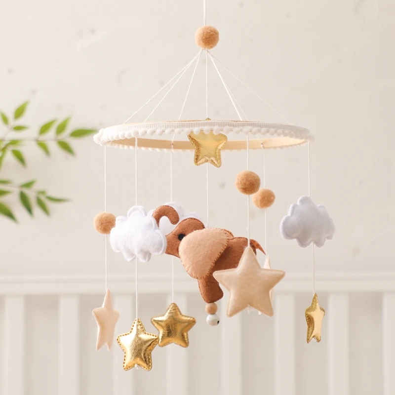 Let's Make Wooden Baby Rattles Cartoon Elephant Cloudy Star Moon Soft Felt Hanging Bed Bell Mobile Crib Montessori Education Toy
Let's Make Wooden Baby Rattles Cartoon Elephant Cloudy Star Moon Soft Felt Hanging Bed Bell Mobile Crib Montessori Education Toy