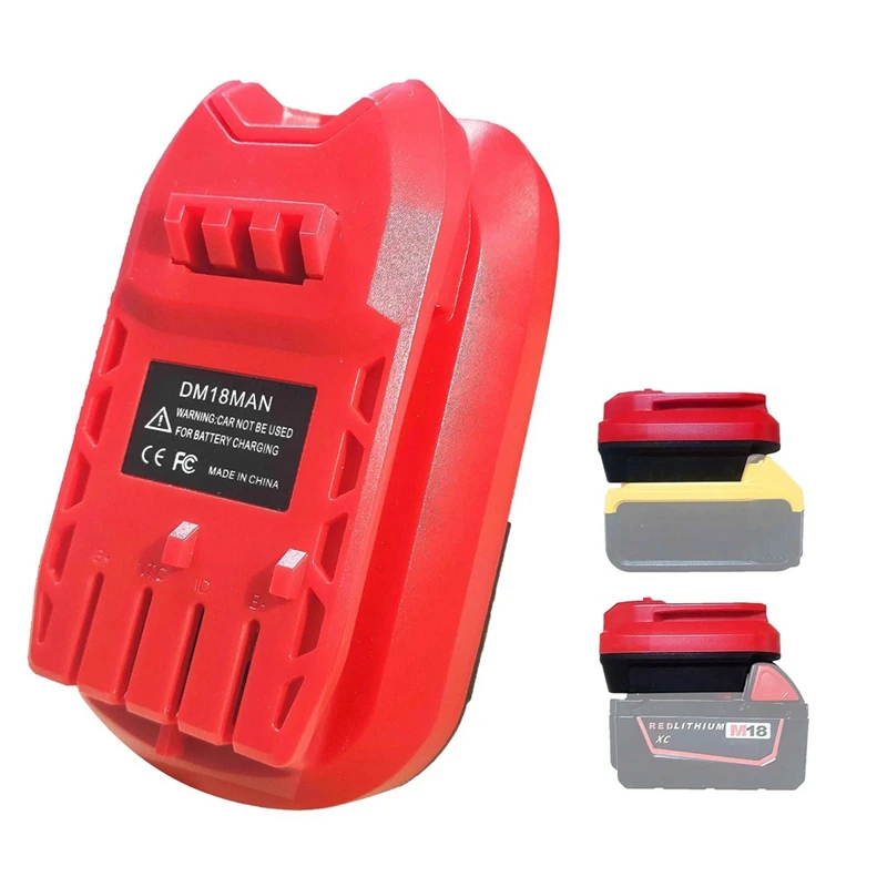 Battery Adapter For Craftsman 20V Cordless Tools,DM18MAN Adaptor For De-Walt 20V/Mil-Waukee 18V Li-On Battery Convert
Battery Adapter For Craftsman 20V Cordless Tools,DM18MAN Adaptor For De-Walt 20V/Mil-Waukee 18V Li-On Battery Convert