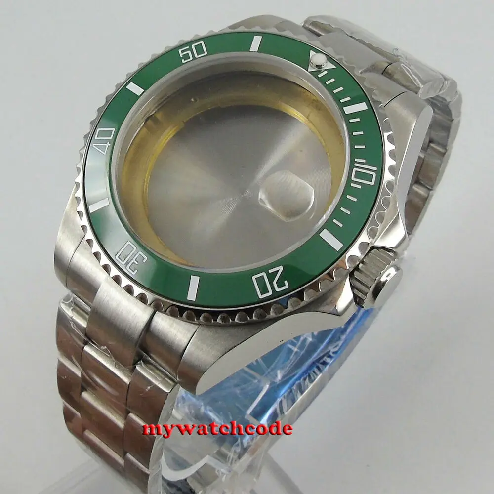 

40mm Sapphire Glass Date Watch Case Fit ETA 2824 2836 Miyota 8215 Mingzhu 3804 NH35A NH36A MOVEMENT