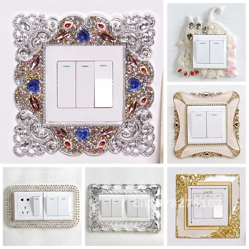 Decals for European Style Socket, Wall Stickers for Decoration, Square Shaped Luxury Switch Cover with Lace, Pastel Light Switc
Decals for European Style Socket, Wall Stickers for Decoration, Square Shaped Luxury Switch Cover with Lace, Pastel Light Switc