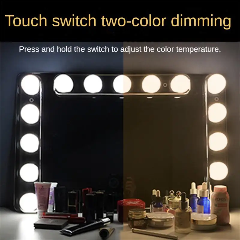 Led Mirror Lights Warm White Low Power Consumption Usb Charging Power Supply Stepless Dimming Touch Switch Home-appliance
Led Mirror Lights Warm White Low Power Consumption Usb Charging Power Supply Stepless Dimming Touch Switch Home-appliance