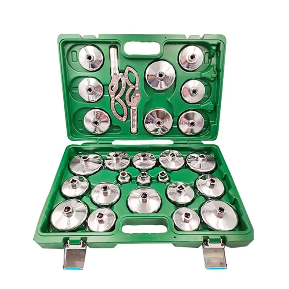 27Pcs Car Oil Filter Wrench Kit Steel Universal Changing Oil Filter Disassemble Auto Repair Filter Wrench Auto Maintenance Tool
27Pcs Car Oil Filter Wrench Kit Steel Universal Changing Oil Filter Disassemble Auto Repair Filter Wrench Auto Maintenance Tool