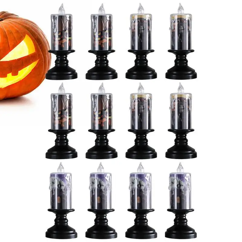 

Halloween Flameless Candles Flameless Battery Operated Halloween LED Lights Candle Lamp With Battery Party Christmas Home Decor