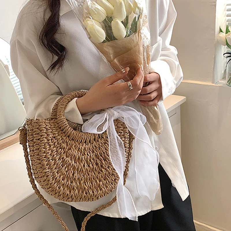 Yogodlns Hand-Woven Rattan Bag - Bali Style Bohemian Wicker Purse 6 Sff87a03272444ba28903187e3640ec0aO