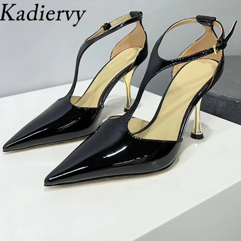 New High Heels Shoes Woman Genuine Leather Ankle Strap Pumps Sandals Pointed Toe Thin Heels Summer Shoes Women Zapatos Mujer
New High Heels Shoes Woman Genuine Leather Ankle Strap Pumps Sandals Pointed Toe Thin Heels Summer Shoes Women Zapatos Mujer