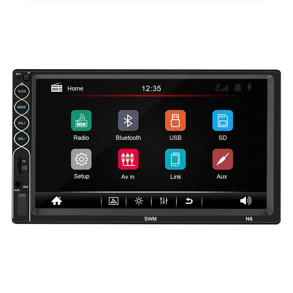 Автомагнитола N6, mp3-плеер с 7-дюймовым сенсорным экраном, подходит для быстрого подключения
Автомагнитола N6, mp3-плеер с 7-дюймовым сенсорным экраном, подходит для быстрого подключения
