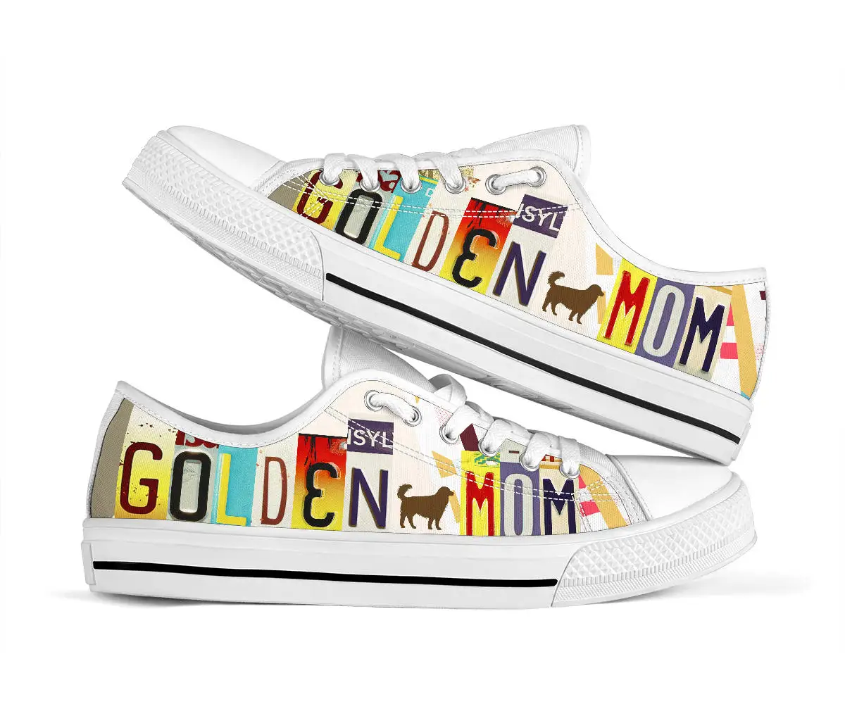 BKQU Golden Mom License Plate Printing Fashion Women Shoes Laces Low-top Canvas Sneakers White Light Flats 2022
BKQU Golden Mom License Plate Printing Fashion Women Shoes Laces Low-top Canvas Sneakers White Light Flats 2022