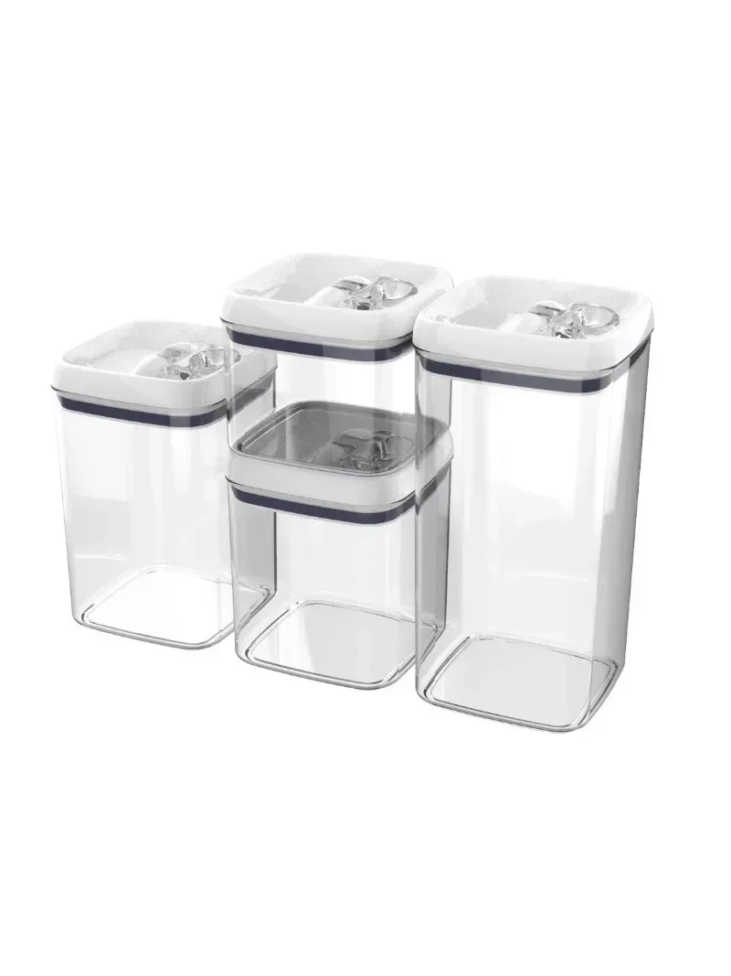 

Better Homes & Gardens Canister Pack of 4, Flip Tite Square Food Storage Set