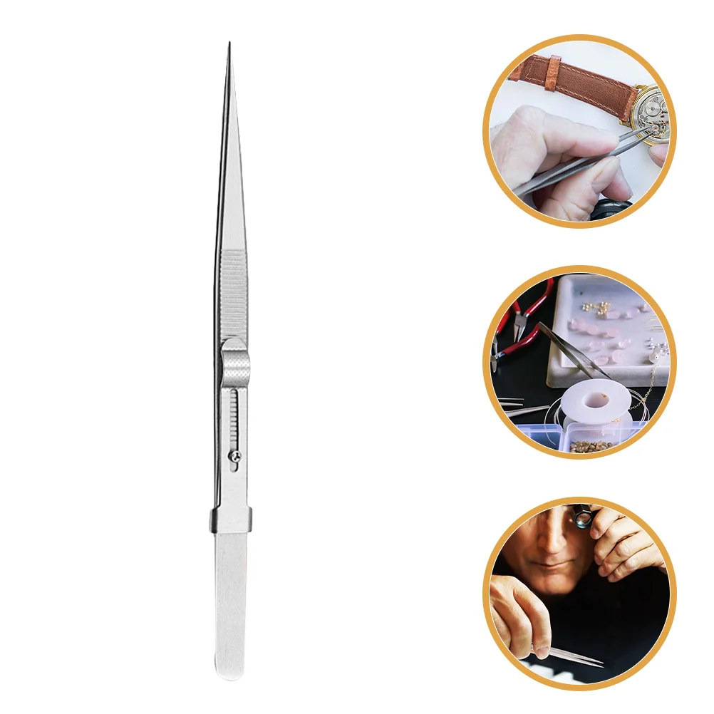 Jewelry Tweezers Stamper Metal Long Anti-Static Non-slip Stainless Steel Handcrafting
Jewelry Tweezers Stamper Metal Long Anti-Static Non-slip Stainless Steel Handcrafting