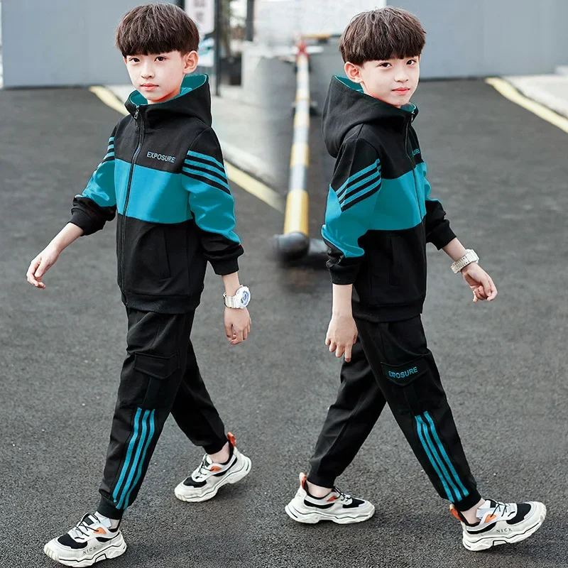 Fashion Boys Clothing Spring Autumn Patchwork Long Sleeve Sets 4 6 8 10 12 13 14 Years Teenagers Children Sports Clothing Jacket
Fashion Boys Clothing Spring Autumn Patchwork Long Sleeve Sets 4 6 8 10 12 13 14 Years Teenagers Children Sports Clothing Jacket
