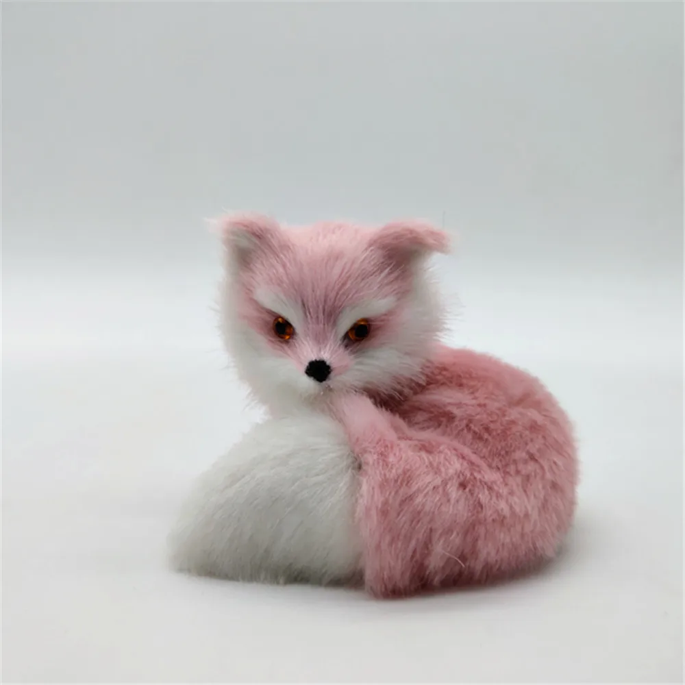 Ornaments Home Decoration cute pink plastic&faux fur fox model doll Gift about 8.5x6cm p2925
Ornaments Home Decoration cute pink plastic&faux fur fox model doll Gift about 8.5x6cm p2925
