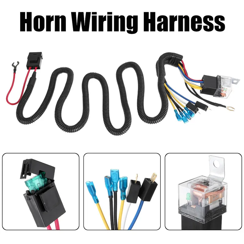 12V Universal Car Horn Wiring Harness Relay Kit For Auto Van Truck Grille Mount Blast Tone Horns
12V Universal Car Horn Wiring Harness Relay Kit For Auto Van Truck Grille Mount Blast Tone Horns