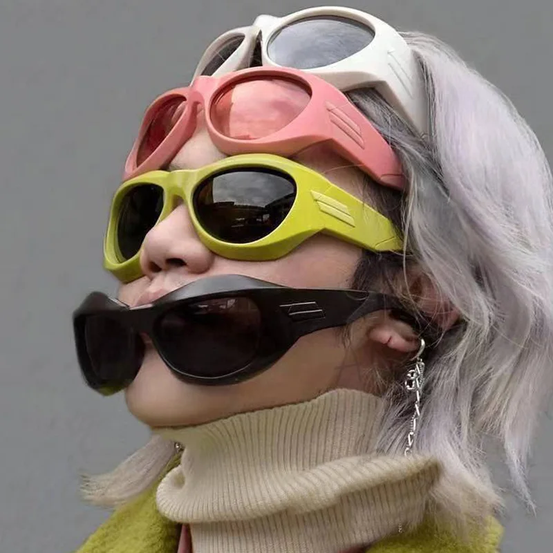 Outdoor Sport Sunglasses Women 2000S 90S Aesthetic Y2K Sun Glasses Men Vintage Shades Fashion Yellow Pink Punk Goggle Eyewear
Outdoor Sport Sunglasses Women 2000S 90S Aesthetic Y2K Sun Glasses Men Vintage Shades Fashion Yellow Pink Punk Goggle Eyewear