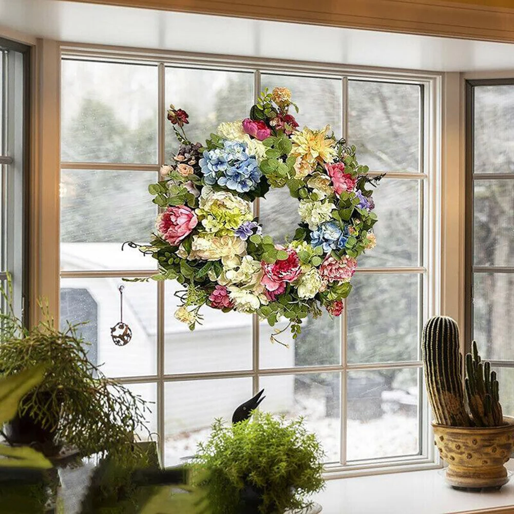 Rainbow Hydrangea Wreath Artificial Decor Decoration Flower Front Door Garland Green Indoors & Outdoors Lifelike
Rainbow Hydrangea Wreath Artificial Decor Decoration Flower Front Door Garland Green Indoors & Outdoors Lifelike