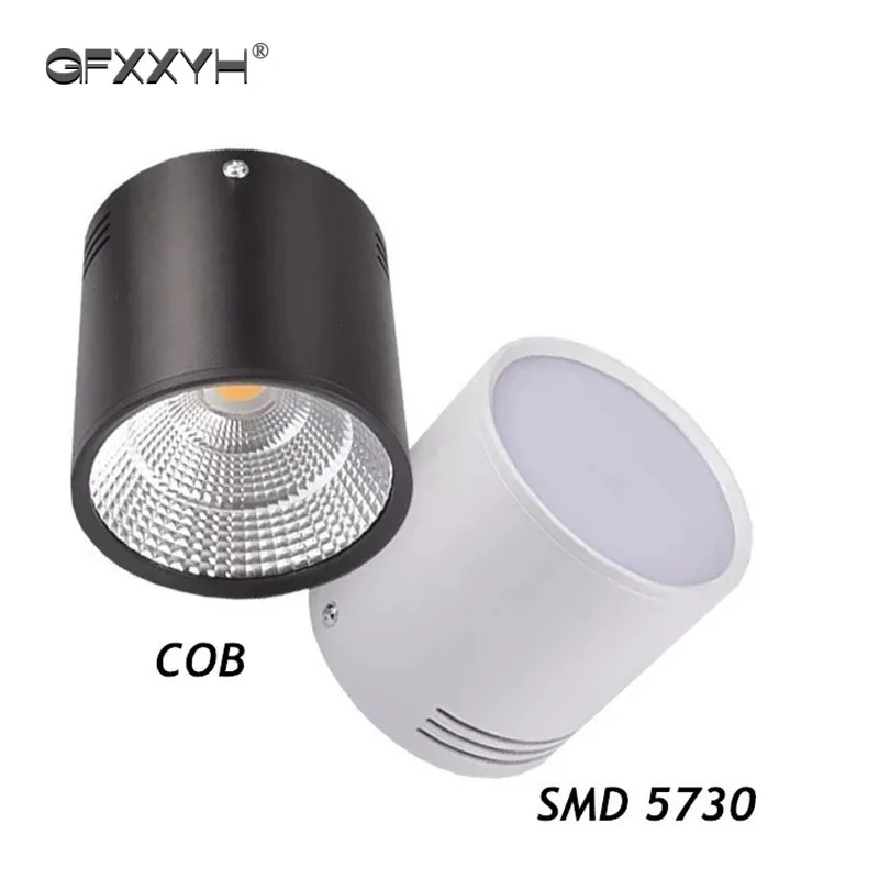 

Surface Mounted LED Downlight SMD5730 7W 10W 12W 15W 18W 20W 24W AC85-265V COB Dimmable Ceiling Lamp Spot Light +Led Driver