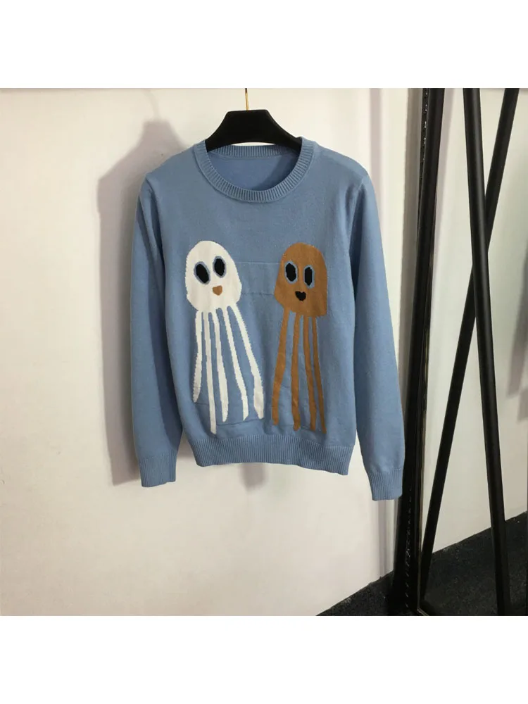 2023 New Women Fashion Casual Comfortable Cute Jellyfish Pattern Crew-Neck Long-Sleeved Sweater Knit
2023 New Women Fashion Casual Comfortable Cute Jellyfish Pattern Crew-Neck Long-Sleeved Sweater Knit
