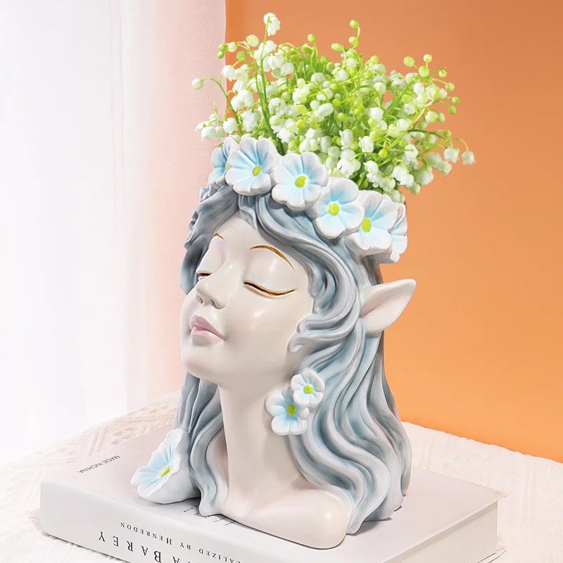 Home Decor Vases Crafts Artistic Fairy Figurine Post-modern Style Living Room Table Ornament Garden Decor Resin Hydroponic Vase
Home Decor Vases Crafts Artistic Fairy Figurine Post-modern Style Living Room Table Ornament Garden Decor Resin Hydroponic Vase