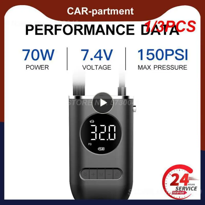 1/3PCS Electric Car Inflator Pump Mini Portable Wireless Air Compressor Air Pump With Digital Display For Car Motorcycle
1/3PCS Electric Car Inflator Pump Mini Portable Wireless Air Compressor Air Pump With Digital Display For Car Motorcycle
