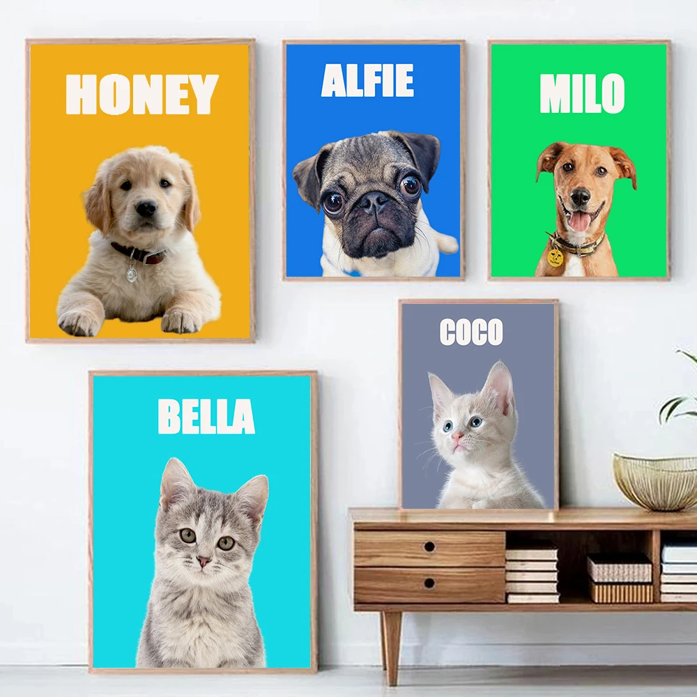 Custom Pet Portrait From Photo Poster Prints For Living Room Funny Personalized Cat Dog Customized Canvas Painting Wall Art Gift
Custom Pet Portrait From Photo Poster Prints For Living Room Funny Personalized Cat Dog Customized Canvas Painting Wall Art Gift