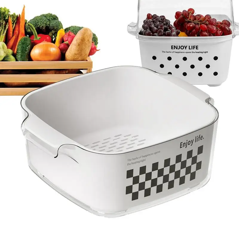 Double Layer Vegetable Drain Basket Food Drain Basket Fruits And Vegetables Washing Bowl And Strainer Kitchen Accessories
Double Layer Vegetable Drain Basket Food Drain Basket Fruits And Vegetables Washing Bowl And Strainer Kitchen Accessories