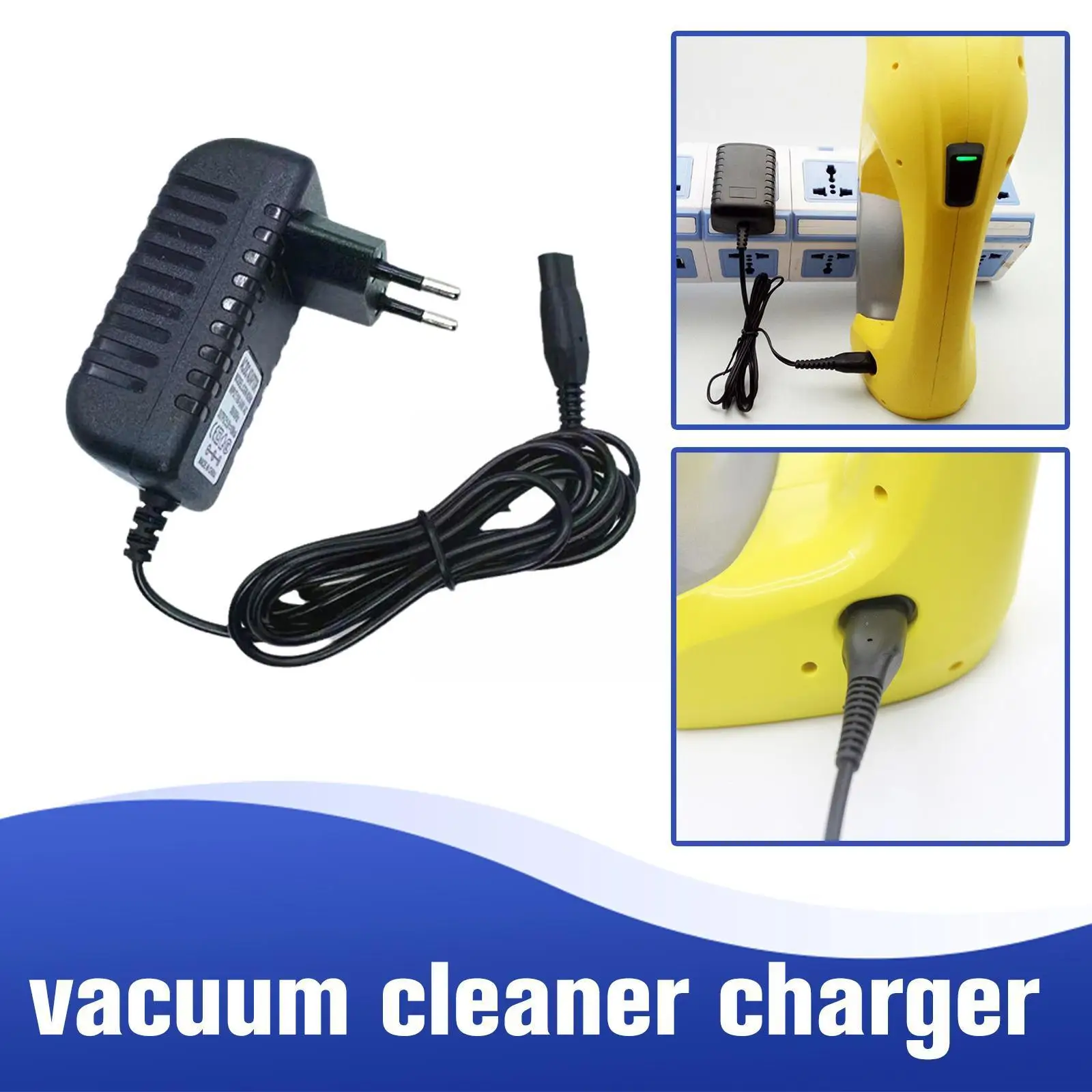 Eu Plug Power Cable Plug Charger Adapter For Karcher Wv2/5/55/60/70 Glass Vacuum Cleaner Window Vac Plug Battery Charger Pa U5u6 
Eu Plug Power Cable Plug Charger Adapter For Karcher Wv2/5/55/60/70 Glass Vacuum Cleaner Window Vac Plug Battery Charger Pa U5u6