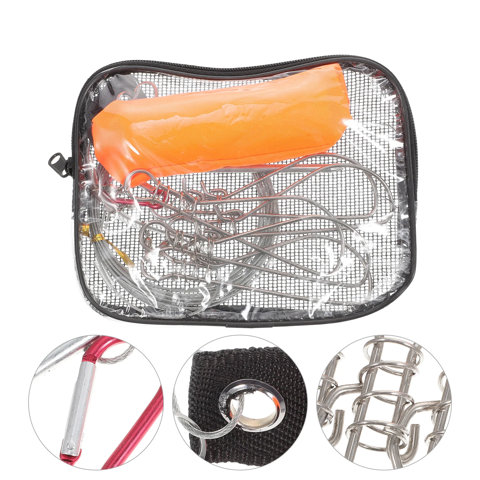 Lock Fish Buckle Fishing Accessory Metal Cable Clip Professional Stringer High Strength Portable Lightweight Practical
Lock Fish Buckle Fishing Accessory Metal Cable Clip Professional Stringer High Strength Portable Lightweight Practical