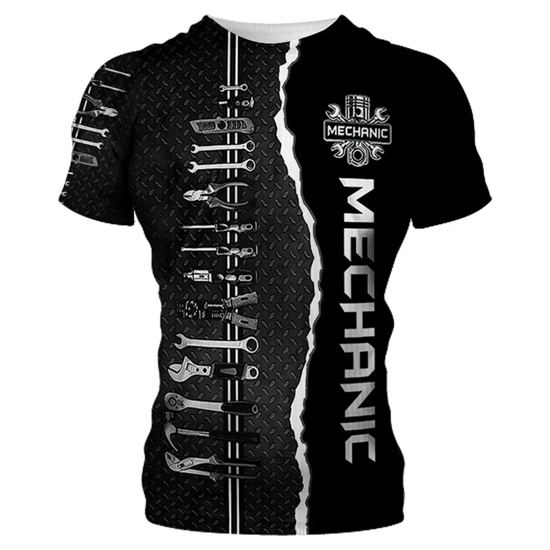 Summer Mechanic Graphic Men's T-shirt 3D Printed Fashion Short-sleeved Funny TShirts Fashion Short-sleeved Sweatshirt Streetwear
Summer Mechanic Graphic Men's T-shirt 3D Printed Fashion Short-sleeved Funny TShirts Fashion Short-sleeved Sweatshirt Streetwear