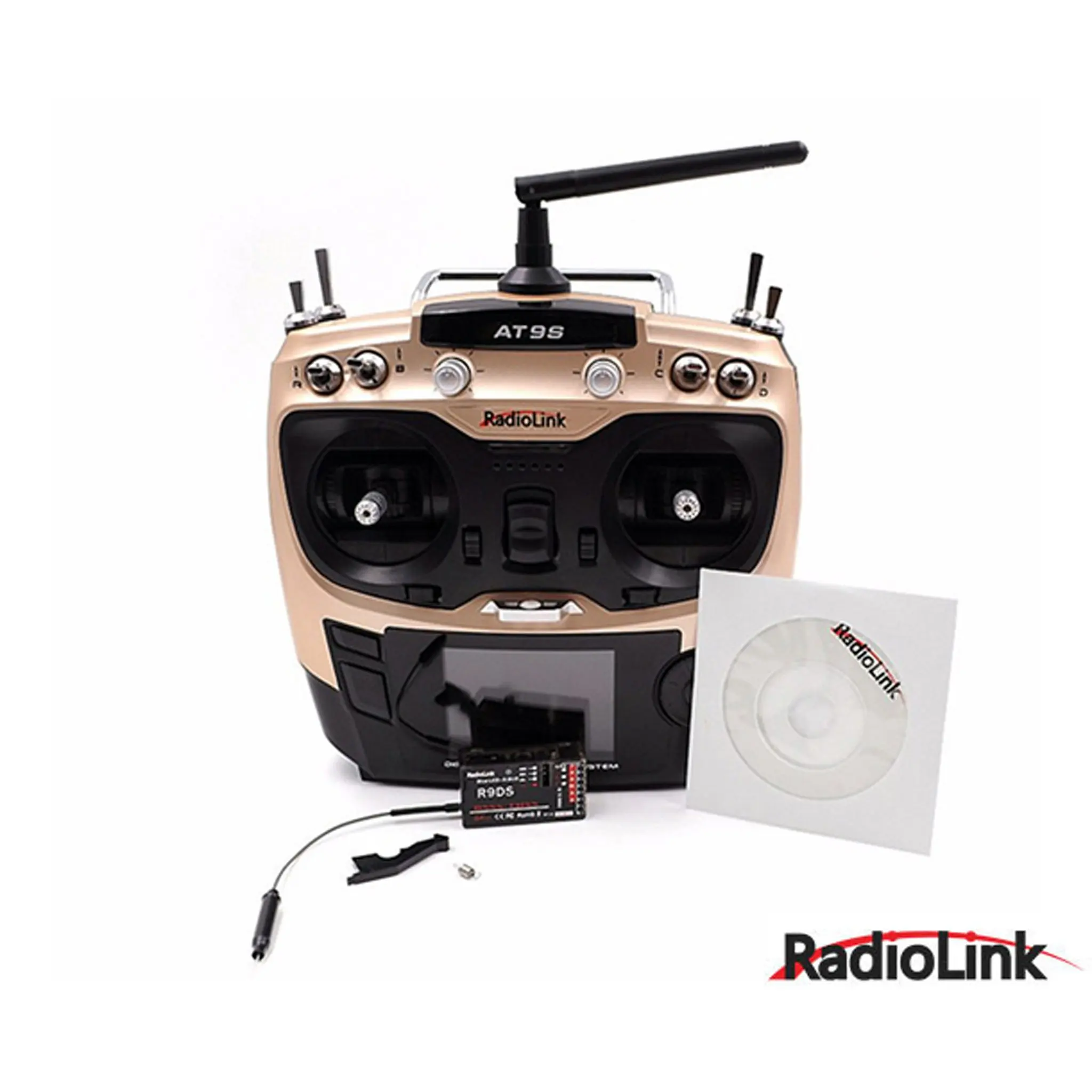Radiolink AT9S 9CH full function radio remote control with R9DS receiver DSSS and FHSS spread specturm support SBUS PPM PWM
Radiolink AT9S 9CH full function radio remote control with R9DS receiver DSSS and FHSS spread specturm support SBUS PPM PWM
