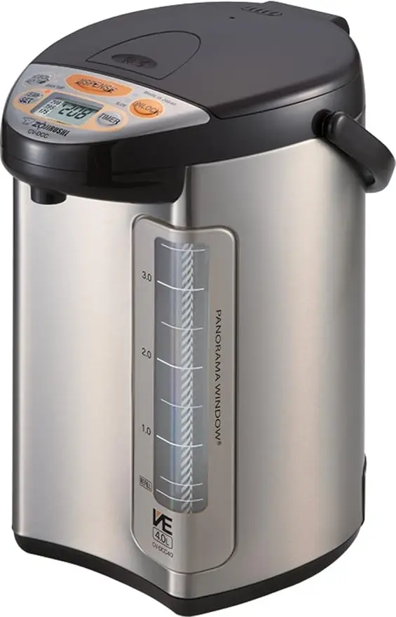 

Zojirushi 586361-CV-DCC40XT America Corporation Ve Hybrid Water Boiler And Warmer, 4-Liter, Stainless Dark Brown