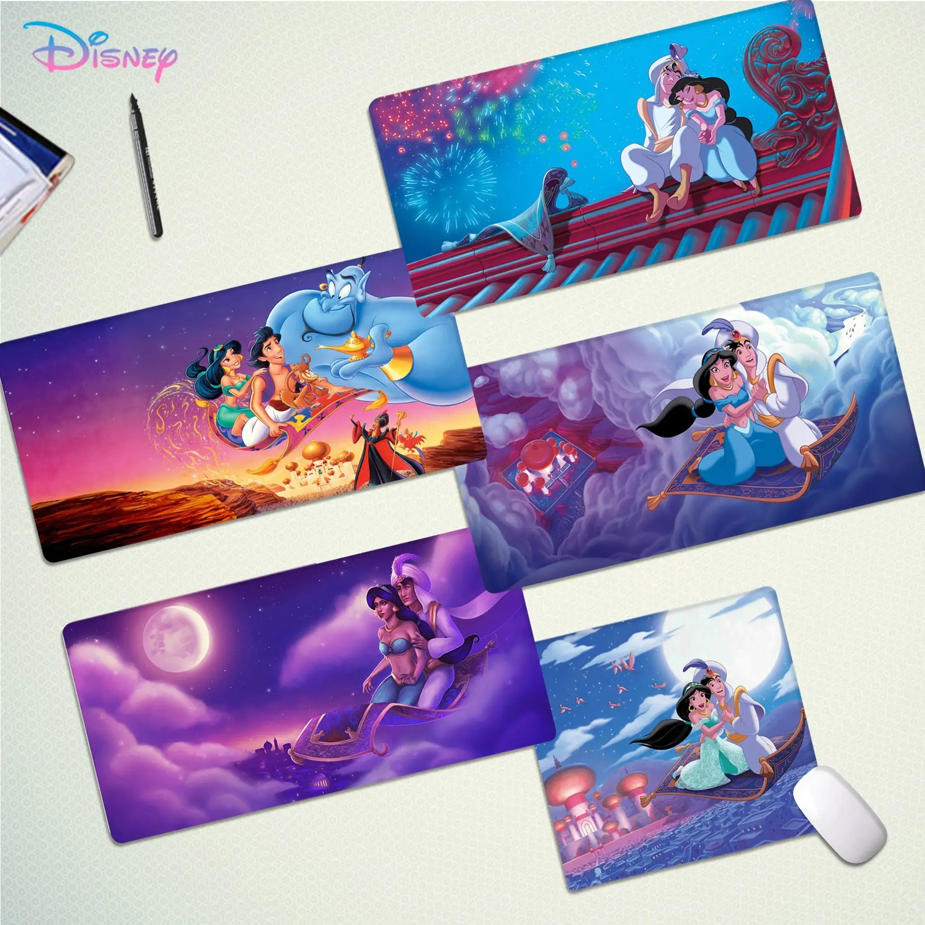 Disney Aladdin Mousepad Beautiful large gaming mousepad L XL XXL gamer mouse pad Size for Game Keyboard Pad for Gamer
Disney Aladdin Mousepad Beautiful large gaming mousepad L XL XXL gamer mouse pad Size for Game Keyboard Pad for Gamer