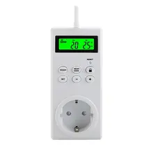 Wireless Programmable Thermostat Plug Heating And Cooling With Safety Lock Backlight LCD Display Temperature Controller
Wireless Programmable Thermostat Plug Heating And Cooling With Safety Lock Backlight LCD Display Temperature Controller