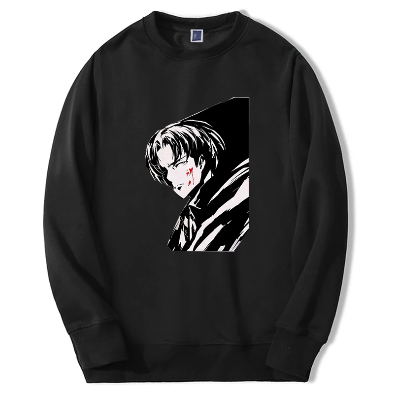 

Attack On Titan Anime Hoodie Men/women Levi Ackerman Graphic Sweatshirt Cool Casual Big Size Streetwear Unisex Harajuku Hoodie