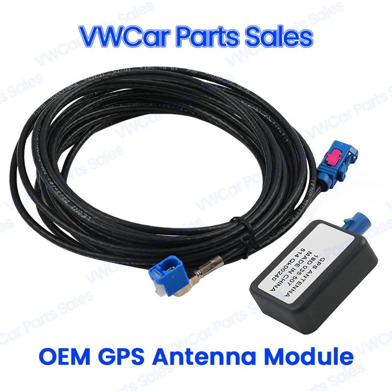 

18D035507 OEM Antenna RNS510 NEW SAT NAV GPS ANTENNA FOR VW Tiguan PASSAT B7 Car Antenna Module with Cable 18D 035 507