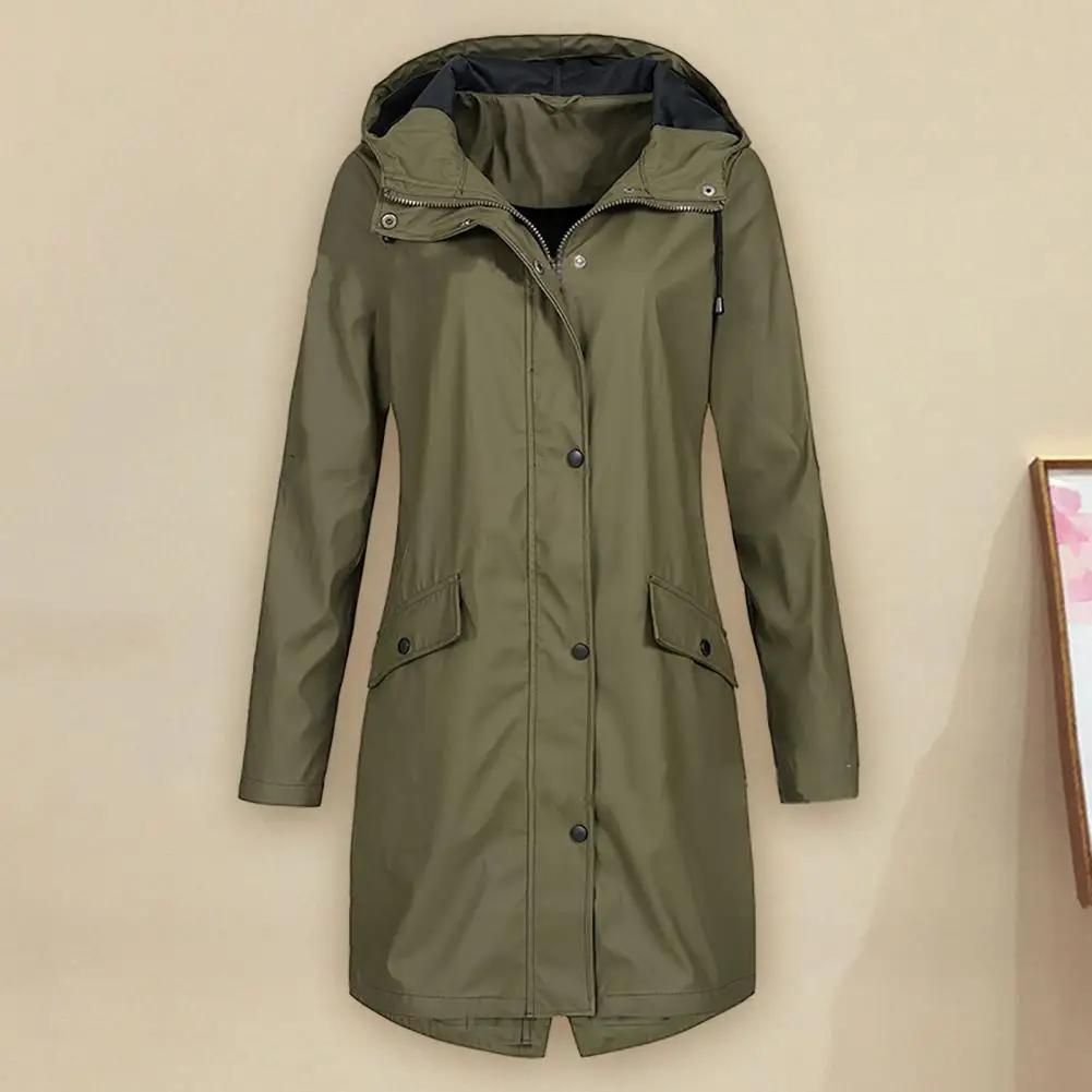 Women Trench Coat Women Autumn Coat Stylish Women's Mid-length Trench Coat Hooded Windbreaker with Drawstring Buttons Zipper
Women Trench Coat Women Autumn Coat Stylish Women's Mid-length Trench Coat Hooded Windbreaker with Drawstring Buttons Zipper