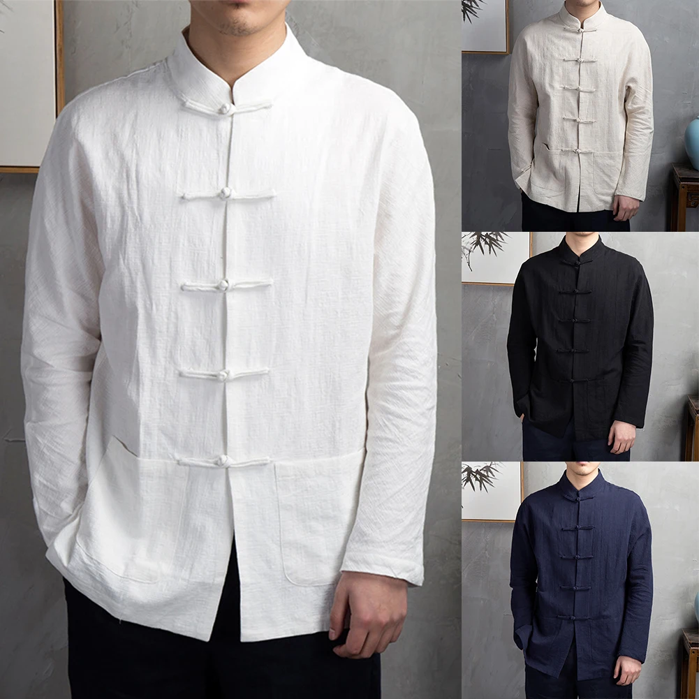 Casual Men's Chinese Style Shirts Traditional Kung Fu Tai Chi Coat Shirts And Blouses Tang Suit Uniform Jacket Clothes
Casual Men's Chinese Style Shirts Traditional Kung Fu Tai Chi Coat Shirts And Blouses Tang Suit Uniform Jacket Clothes