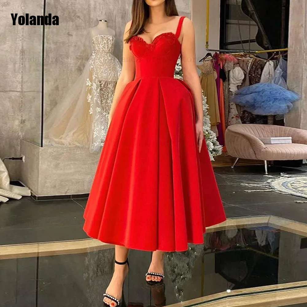 Exquisite Red A-line Evening Dresses 2024 New Draped Pleat Ruffle Open Back Sleeveless Party Dress Anke Length Robe de soirée
Exquisite Red A-line Evening Dresses 2024 New Draped Pleat Ruffle Open Back Sleeveless Party Dress Anke Length Robe de soirée