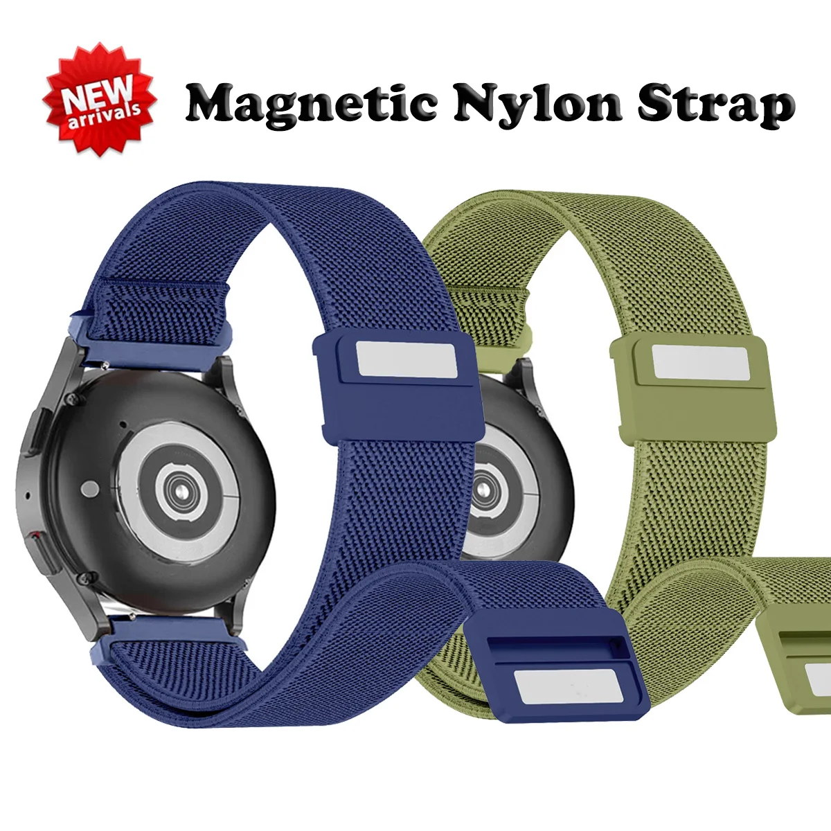 Magnetic Nylon Strap For Samsung Galaxy Watch 6 Classic 43 47mm 6/5/4 40 44mm 5pro Loop for Huawei WatchGT4 46mm 4 pro
Magnetic Nylon Strap For Samsung Galaxy Watch 6 Classic 43 47mm 6/5/4 40 44mm 5pro Loop for Huawei WatchGT4 46mm 4 pro