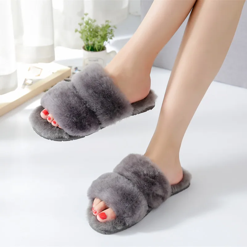 Top Quality Natural Sheepskin Home Slippers Winter Women Indoor Slippers Fur Slippers Wool Non-Slip Keep Warm Lady Home Shoes
Top Quality Natural Sheepskin Home Slippers Winter Women Indoor Slippers Fur Slippers Wool Non-Slip Keep Warm Lady Home Shoes