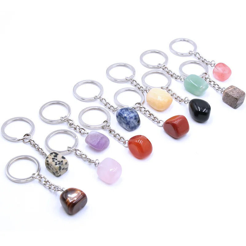 24pcs Irregular Natural Stone Key Chain Jewelry Pendant Quartz Crystal Healing Pendulum Chakra Energy Key Chain Bulk Wholesales
24pcs Irregular Natural Stone Key Chain Jewelry Pendant Quartz Crystal Healing Pendulum Chakra Energy Key Chain Bulk Wholesales