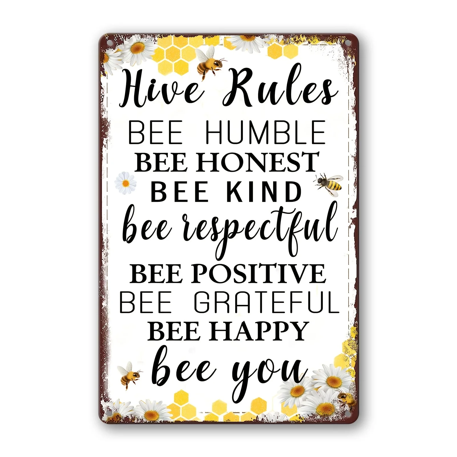 B Bee Garden Decor Bee Hive Rules Sign For Home Honey Bee Decorations Hive Rules Signs Bumble Metal Tin Signs Bees Kitchen Wall
B Bee Garden Decor Bee Hive Rules Sign For Home Honey Bee Decorations Hive Rules Signs Bumble Metal Tin Signs Bees Kitchen Wall