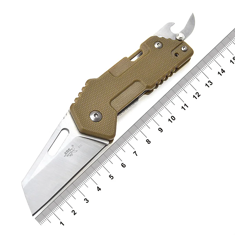 

Sanrenmu T11 SRM Knives Multifunctional Folding EDC Tools Bottle Opener Pocket Mini Fruit Cutter Camping Outdoor Survival Tool