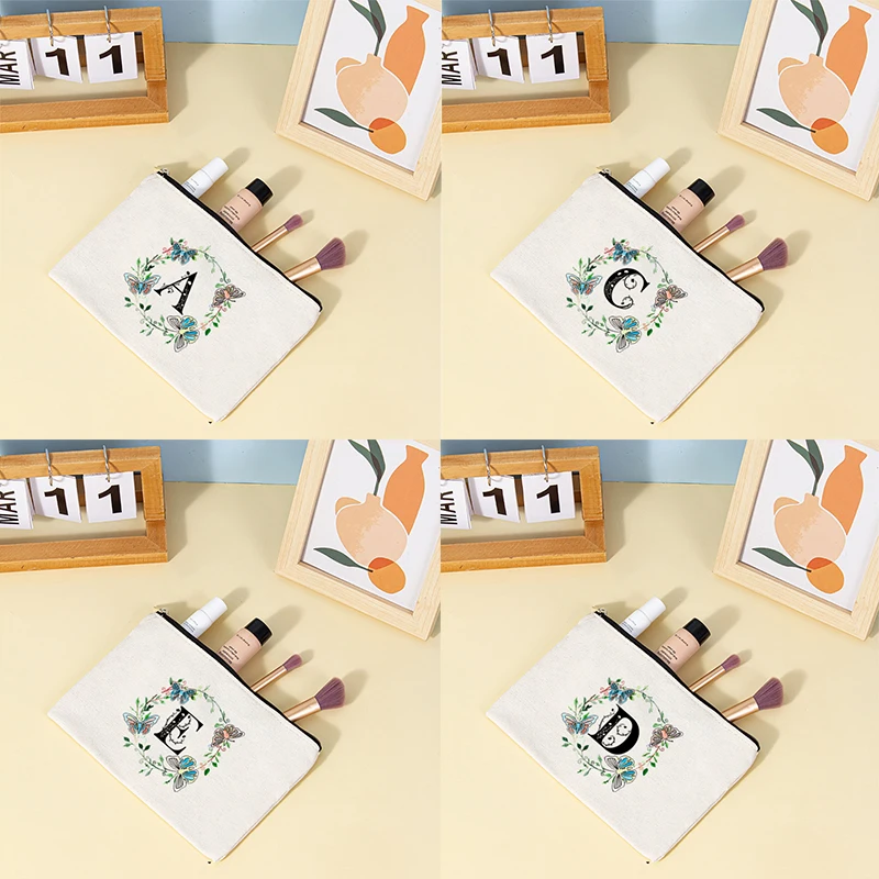 Flower and Butterfly Letter Pattern Series Canvas Makeup Bag Large Capacity Bag Multi functional Storage Bag Women's Handbag
Flower and Butterfly Letter Pattern Series Canvas Makeup Bag Large Capacity Bag Multi functional Storage Bag Women's Handbag
