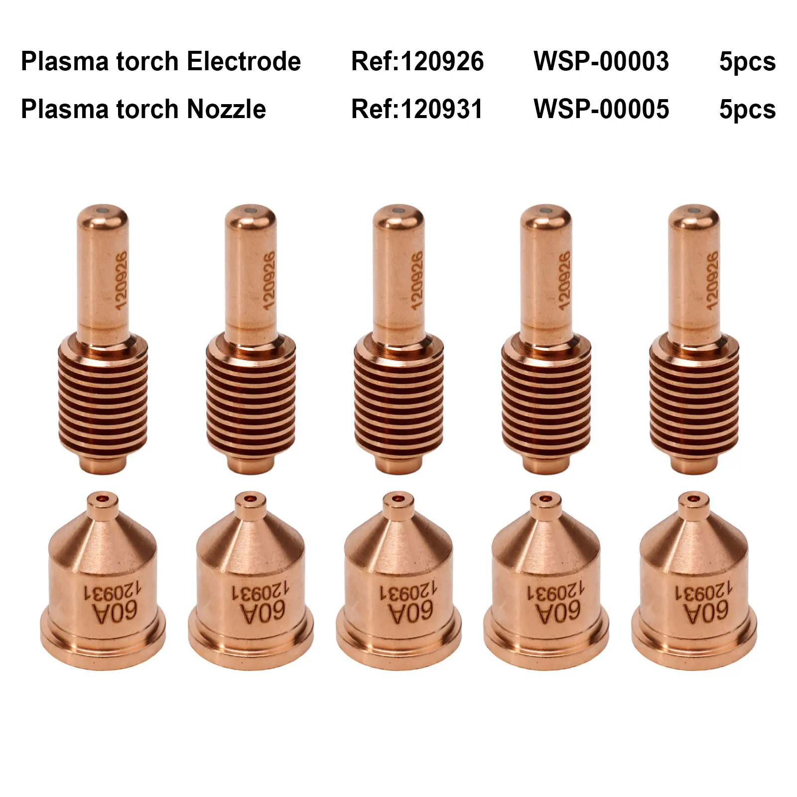 Copper Electrodes and Nozzles Set 120931 60A 120926 for Optimal Cutting Performance with For 1250 Plasma Cutter
Copper Electrodes and Nozzles Set 120931 60A 120926 for Optimal Cutting Performance with For 1250 Plasma Cutter