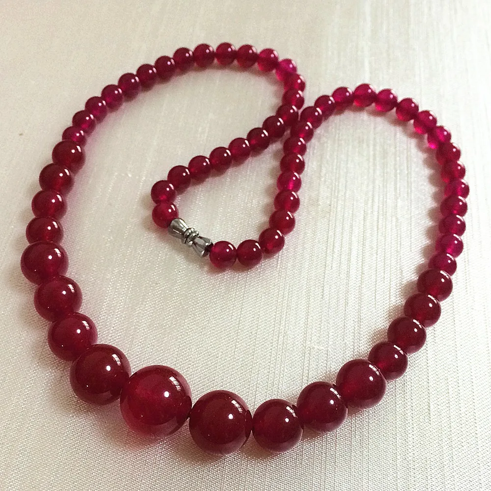 Fashion 6-14mm natural brazilian rose red stone chalcedony jades charms women chain choker tower necklace 18inch GE4040
Fashion 6-14mm natural brazilian rose red stone chalcedony jades charms women chain choker tower necklace 18inch GE4040