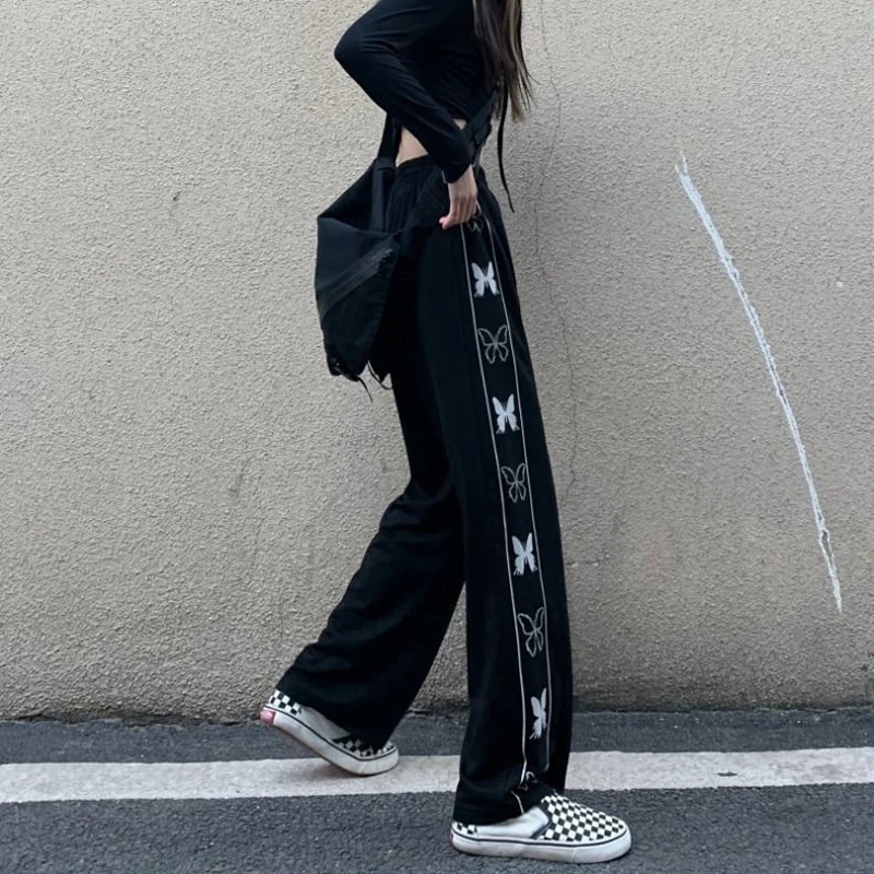 Women's Pants Butterfly Harajuku Print Pants Street Style y2k Loose Elastic Waist Trousers for Female Korean Women Sports Pants
Women's Pants Butterfly Harajuku Print Pants Street Style y2k Loose Elastic Waist Trousers for Female Korean Women Sports Pants